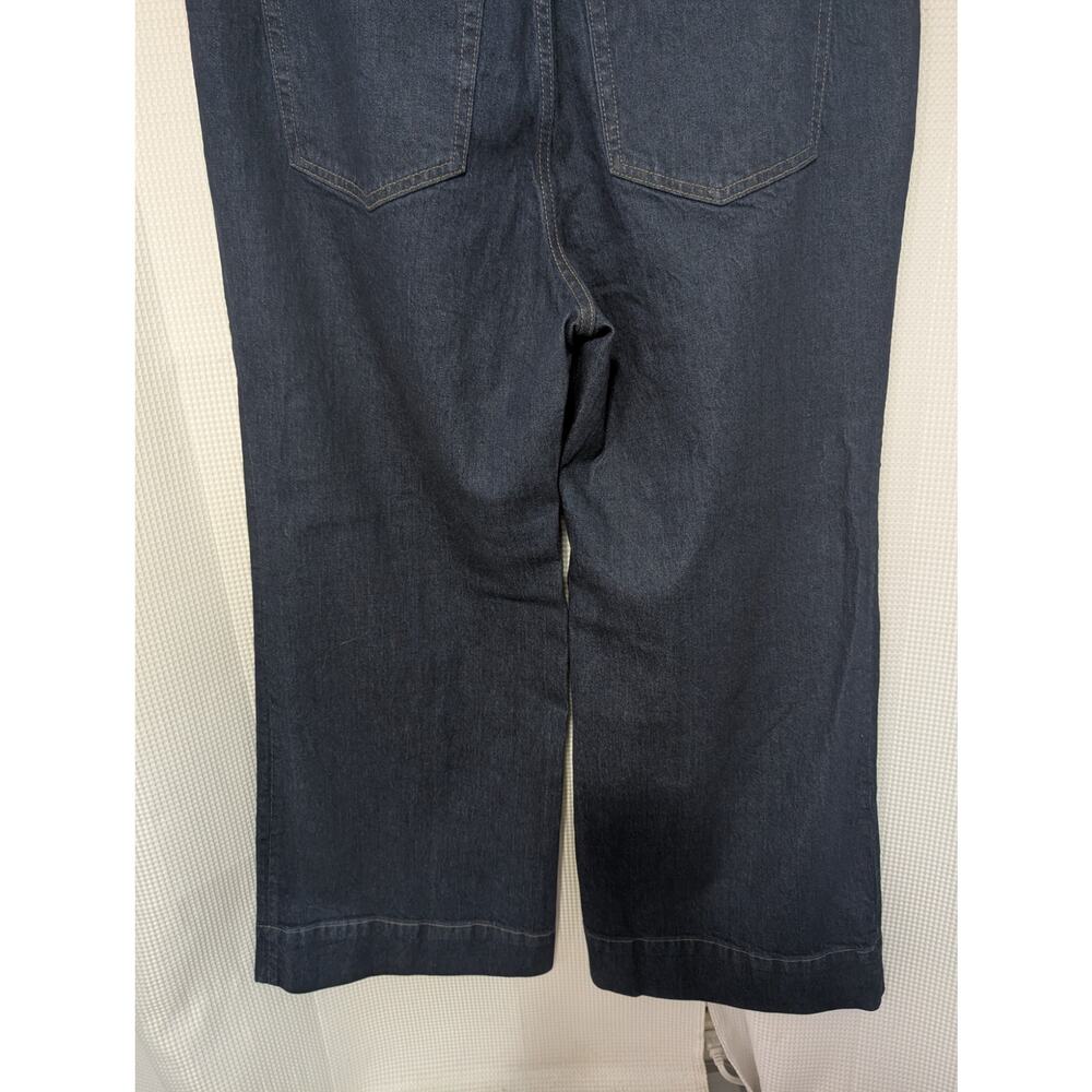 NWT! J. CREW! DEEP BLUE DENIM "'96 DENIM TROUSER" WIDE LEG, 5 POCKET JEANS! 14P - Picture 7 of 14